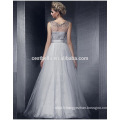 HOTSALL Silver Grey Elegant Noble plus taille boutique robe de soirée